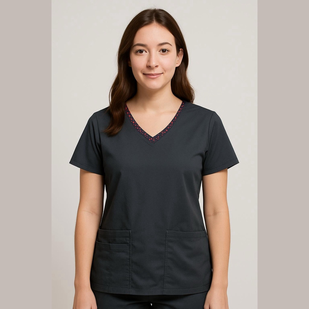 Koi Basics Scrub Top Women's Gray Size Large